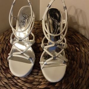 Fergie White Sandals